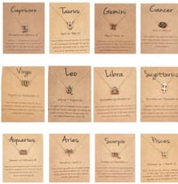 Gold Zodiac Sign Necklaces