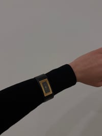 Image 2 of Vintage Gucci Leather Band Watch