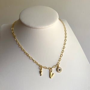Image of Patterned Chain Necklace