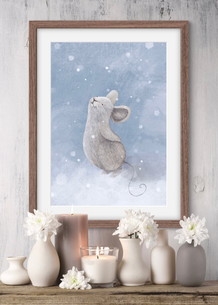 Image of Snow Mouse Print