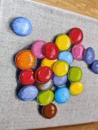 Image 2 of 'Smarties' Original mini oil painting
