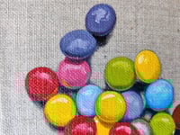 Image 3 of 'Smarties' Original mini oil painting