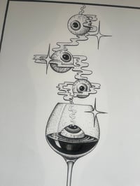 Image 2 of A  glass of Wine print 