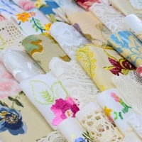 Image 3 of Vintage Linens Laces Slow Stitch Fabrics