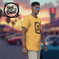 Image 1 of Seal The Deal | Men's Garment-dyed Heavyweight T-shirt