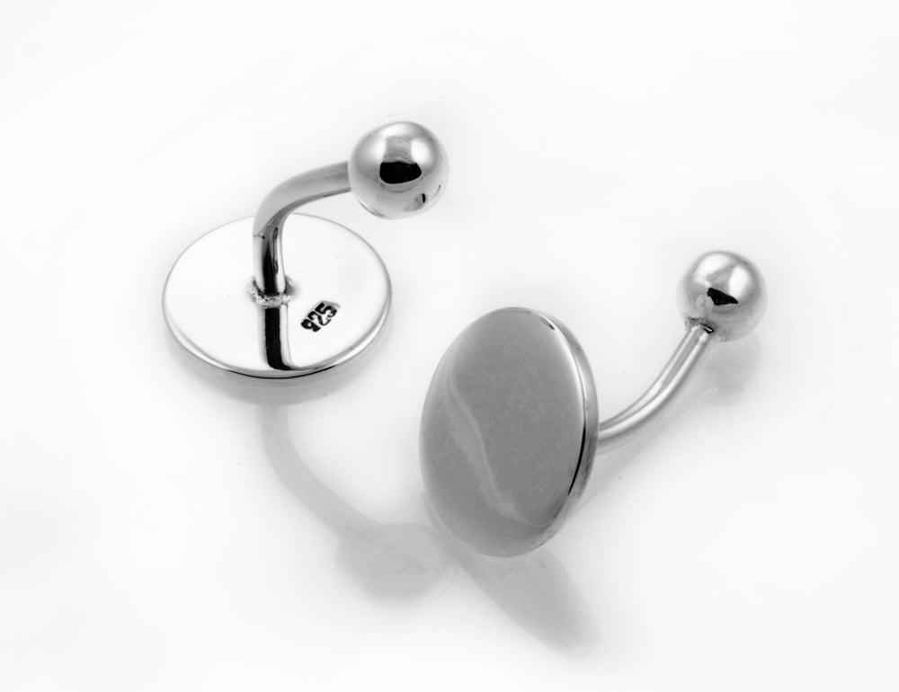Image of Circle disc cufflinks