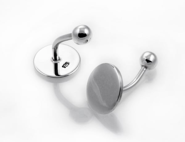Image of Circle disc cufflinks