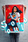 'THE WORLD IS YOURS' Extremely Limited Edition 'Gold' Giclee Print