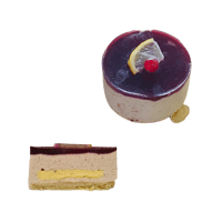 Nuage de fraise & insert citron