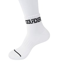 Image 3 of Golfickers [HOLE 472] Golfman Socks -White- ★2足セット