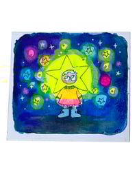 Image 2 of A6 carré - L'enfant étoile - illustration originale