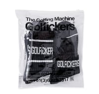 Image 3 of Golfickers [HOLE 473] Golfman Socks -Black- ★2足セット [2025]
