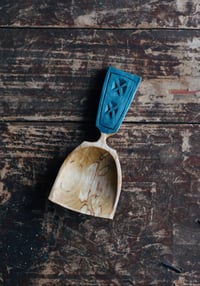 Image 1 of Handcarved spalted birch scoop