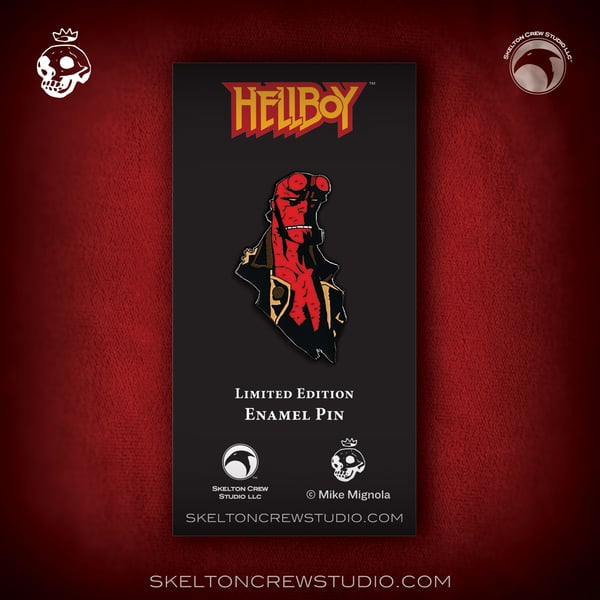 Image of Hellboy/B.P.R.D.: Limited Edition Hellboy enamel pin! NEW LARGER SIZE!