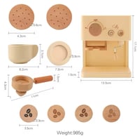 Image 11 of Townes Wooden Coffee Machine 