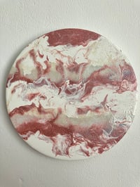 Image 1 of Pink Glitter Fluid Painting