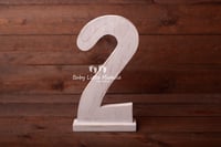Image 4 of Vintage white digits 30cm high