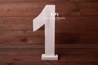 Image 3 of Vintage white digits 30cm high