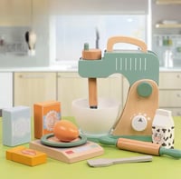 Image 3 of Paloma Wooden Mixer Set