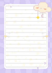 Image 4 of Adorable purple cloud themed note pads