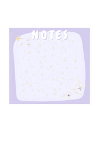 Image 3 of Adorable purple cloud themed note pads