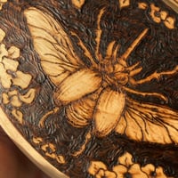 Image 2 of Beetle Wood Burn Wall Art