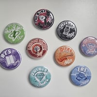 K-POP 44mm Fandom Pin-Badges