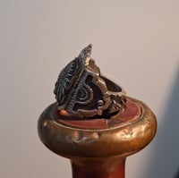 Image 2 of Crowned Aztec Chief Ring, c. 1940s
