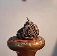 Image 3 of Crowned Aztec Chief Ring, c. 1940s
