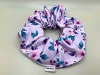 Image 2 of Purple Floral Scrunchie