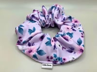 Image 1 of Purple Floral Scrunchie