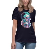 Image 1 of Watercolor skull 1 Women's Relaxed T-Shirt