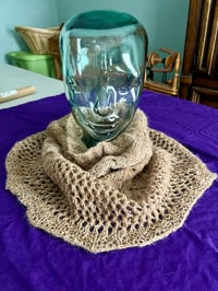 Image 1 of Handspun Baby Alpaca Lace Snood | Convertible Cowl & Hood