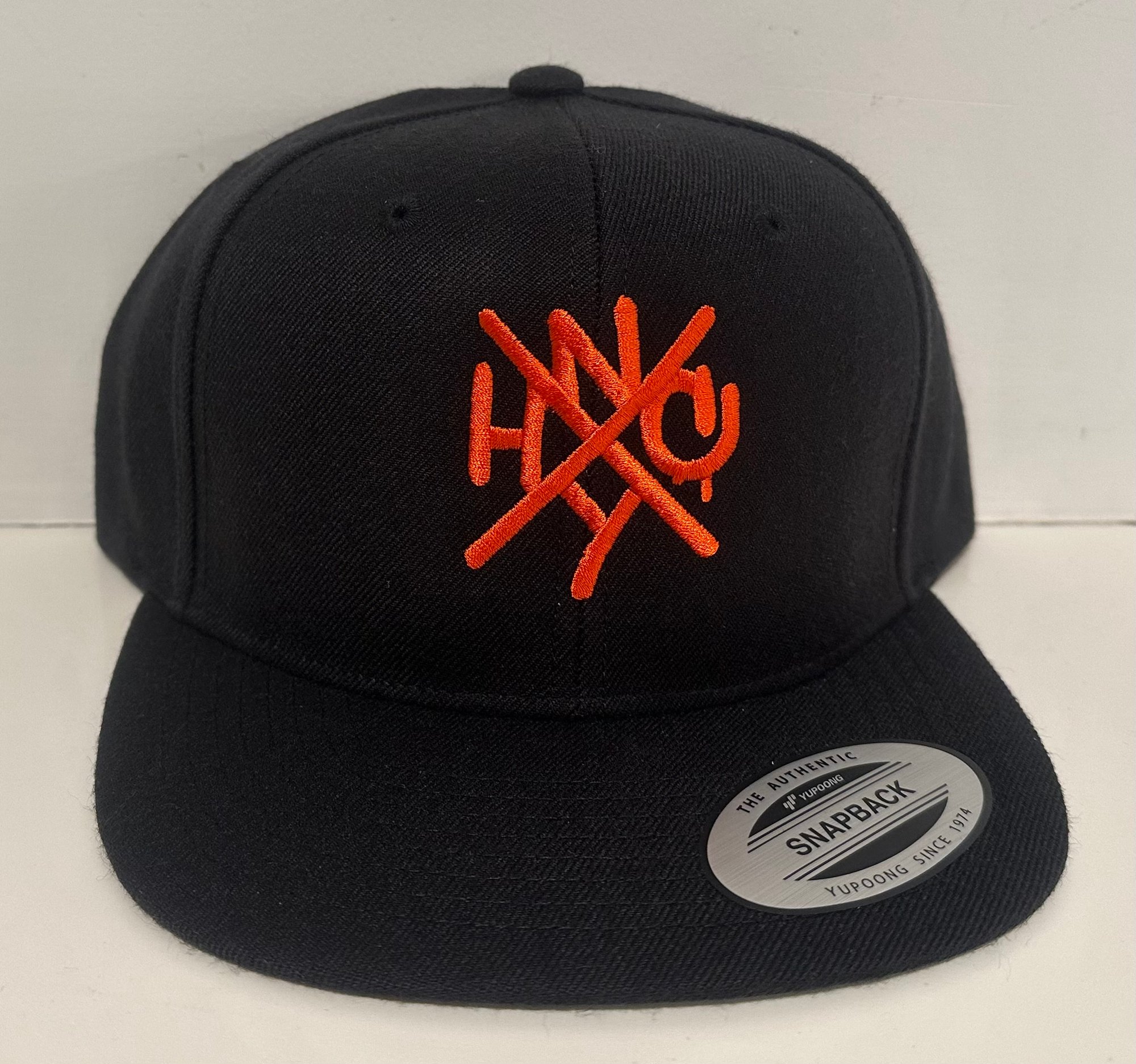 ORIGINAL NYHC New York Hardcore Snapback Hat Black & Orange ORIGINAL NYHC New York Hardcore Snapback Hat Black & Orange