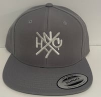 The ORIGINAL NYHC New York Hardcore Snapback Hat White on Grey