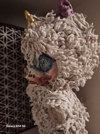 Image 8 of Zombie Poopsie unicorn. Upcycled horror teddy bear. Creepy doll. Handmade Original bear. Unique doll