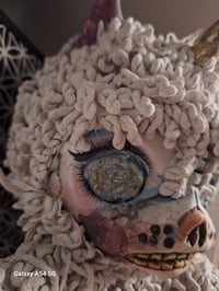 Image 9 of Zombie Poopsie unicorn. Upcycled horror teddy bear. Creepy doll. Handmade Original bear. Unique doll
