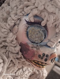 Image 20 of Zombie Poopsie unicorn. Upcycled horror teddy bear. Creepy doll. Handmade Original bear. Unique doll