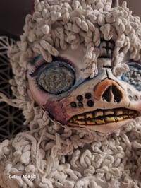 Image 5 of Zombie Poopsie unicorn. Upcycled horror teddy bear. Creepy doll. Handmade Original bear. Unique doll