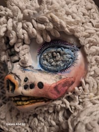 Image 6 of Zombie Poopsie unicorn. Upcycled horror teddy bear. Creepy doll. Handmade Original bear. Unique doll