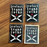 Image 1 of "Protect Trans Folks" Patch Bundle