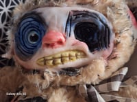 Image 6 of Upcycled handmade unique horror bear. Creepy teddy. Gothic doll, bear 