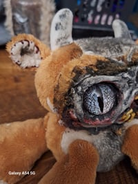 Image 3 of Haunted horror bear. Custom made doll. Handmade ugly halloween creepy teddy bear. 