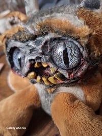 Image 2 of Haunted horror bear. Custom made doll. Handmade ugly halloween creepy teddy bear. 