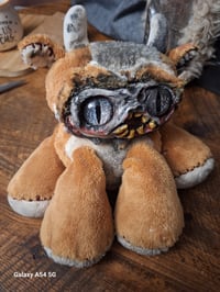 Image 7 of Haunted horror bear. Custom made doll. Handmade ugly halloween creepy teddy bear. 