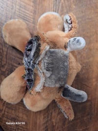 Image 9 of Haunted horror bear. Custom made doll. Handmade ugly halloween creepy teddy bear. 