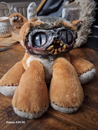 Image 10 of Haunted horror bear. Custom made doll. Handmade ugly halloween creepy teddy bear. 