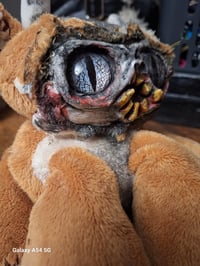 Image 12 of Haunted horror bear. Custom made doll. Handmade ugly halloween creepy teddy bear. 
