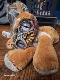 Image 14 of Haunted horror bear. Custom made doll. Handmade ugly halloween creepy teddy bear. 