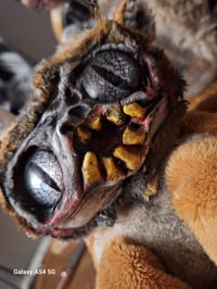 Image 15 of Haunted horror bear. Custom made doll. Handmade ugly halloween creepy teddy bear. 